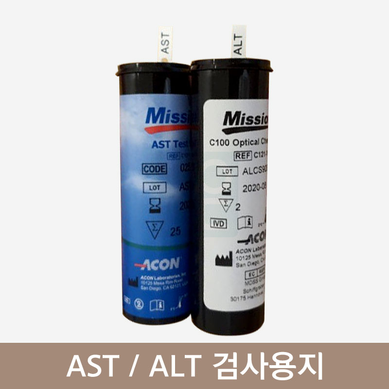 간기능검사기<br>Mission C100<br>AST / ALT 검사용지