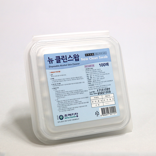 [메디탑]<br><big>뉴클린스왑</big><br>알콜솜100매