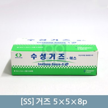[ss]<br><big>거즈 1통</big><br>5×5×8p