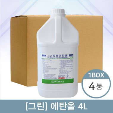[그린]<br><big>에탄올 4리터</big><br>4통(1박스)