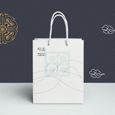 채움해와산<br>무광종이가방180g<br>200개입+봉인스티커