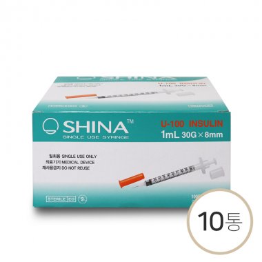 [신아]<br><big>인슐린주사기</big><br>1cc30G*8mm(10통)