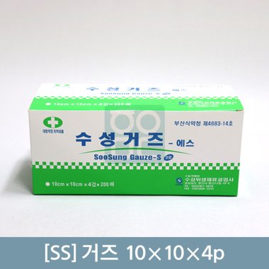 [ss]<br><big>거즈 1통</big><br>10×10×4p