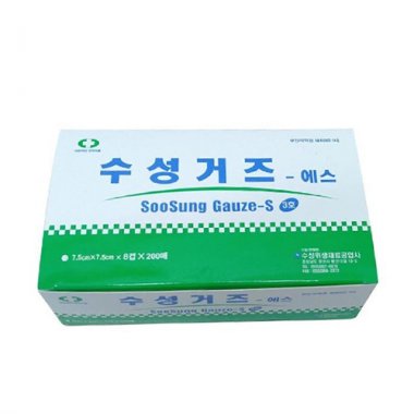 [ss]<br><big>거즈 1통</big><br>7.5×7.5×8p