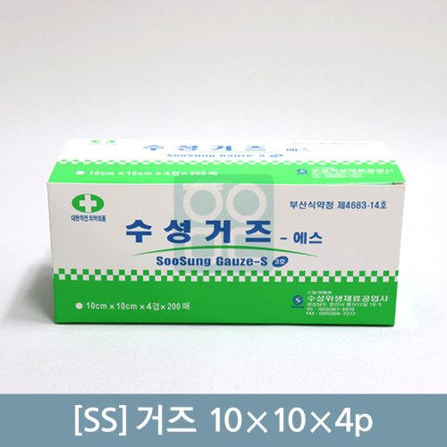 [ss]<br><big>거즈 1통</big><br>10×10×4p